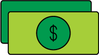 graphic of dollar bills