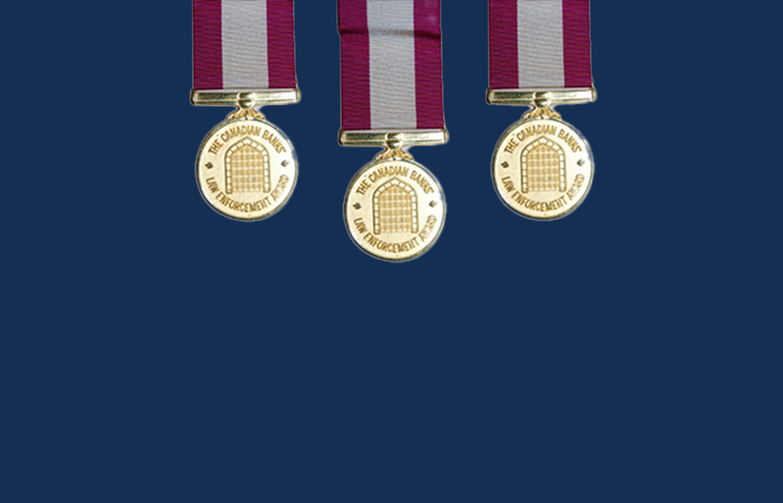 Canadian Banks’ Law Enforcement Award medal
