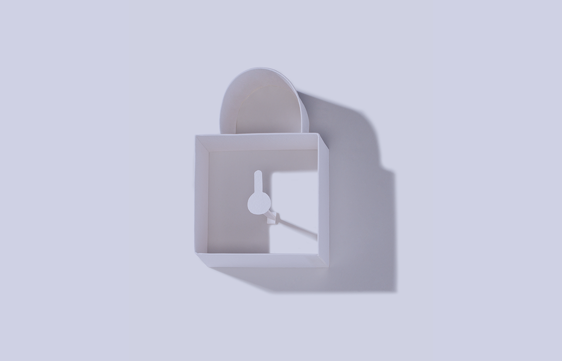 an AI generated padlock that is also a clock