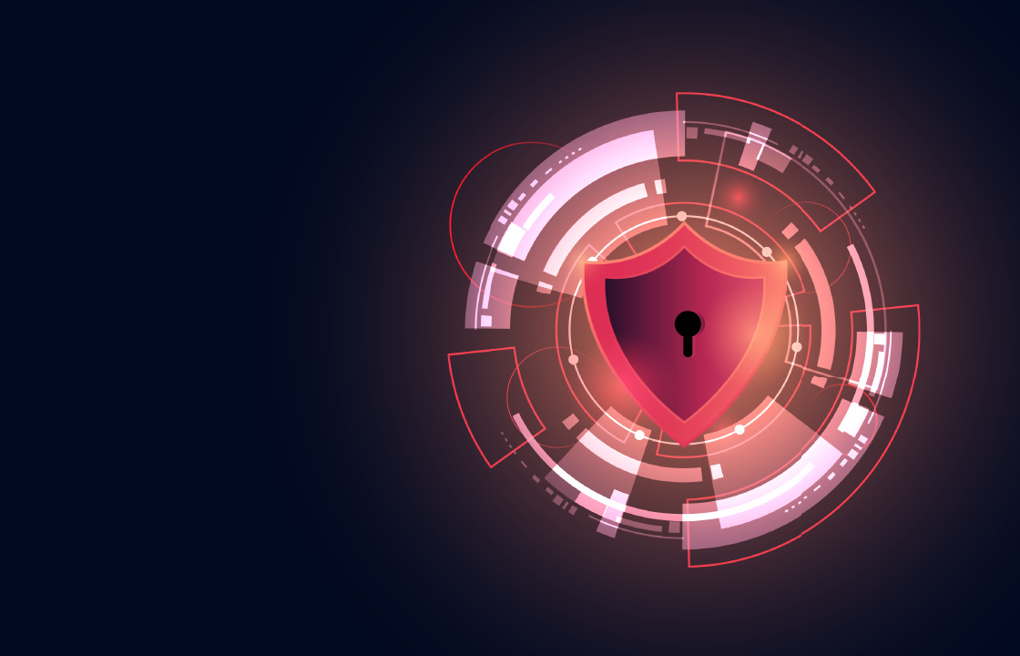 decorative image with fraud protection shield